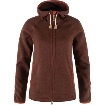 FJÄLLRÄVEN Övik Fleece Hoodie W Autumn Leaf
