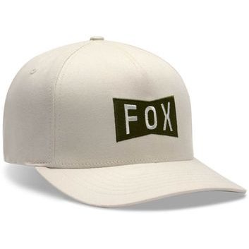 FOX Typeface Flexfit Hat Off White