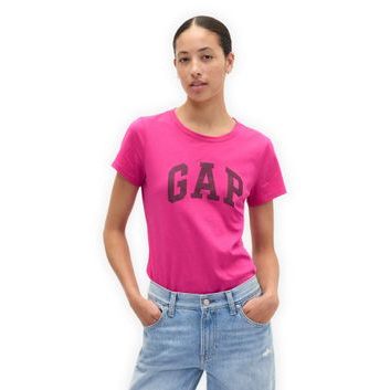 GAP 776775-10 Tričko s logem Růžová