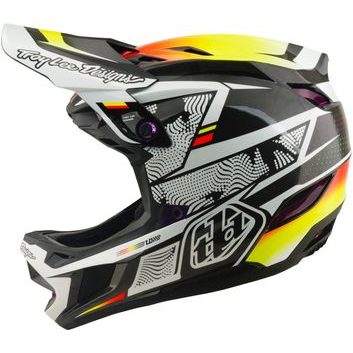 TROY LEE DESIGNS D4 CARBON MIPS LINED UP BLACK