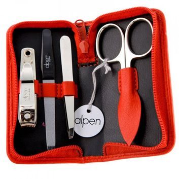 ALPEN Nickel kožená červená