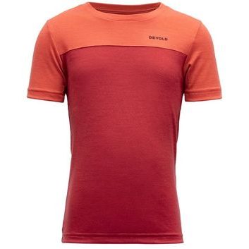 DEVOLD Norang Merino Tee Kid, Beauty/Coral