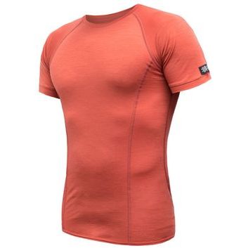 SENSOR MERINO ACTIVE pánské triko kr.rukáv terracotta