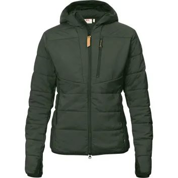 FJÄLLRÄVEN Keb Padded Hoodie W Deep Forest