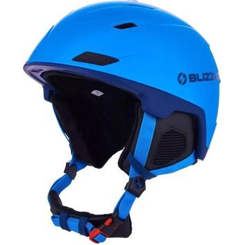 BLIZZARD Double ski helmet, blue matt/dark blue, big logo