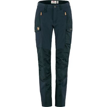 FJÄLLRÄVEN Nikka Trousers Curved W, Dark Navy