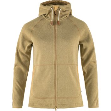 FJÄLLRÄVEN Övik Fleece Hoodie W Dune Beige