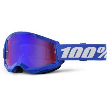 100% STRATA 2 Goggle Blue - Mirror Red/Blue Lens