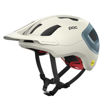 POC Axion Race MIPS, Selentine Off-White/Calcite Blue Matt