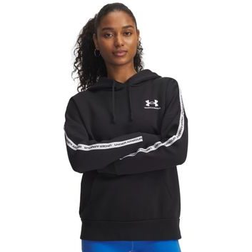 UNDER ARMOUR Icon Fleece Taped Hdy-BLK