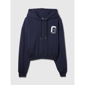 GAP Crop mikina s logem Tmavě modrá