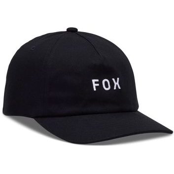 FOX Wordmark Adjustable Hat Black/White