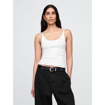 GAP 778093-05 Crop tílko Bílá