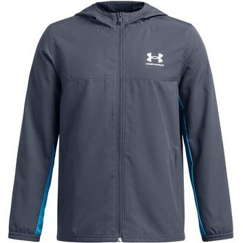 UNDER ARMOUR UA B Rival Wvn Jacket šedá