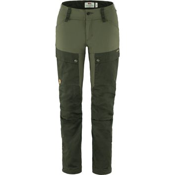 FJÄLLRÄVEN Keb Trousers W, Deep Forest-Laurel Green