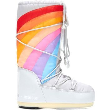 MOON BOOT ICON RAINBOW, 002 glacier/blue-red