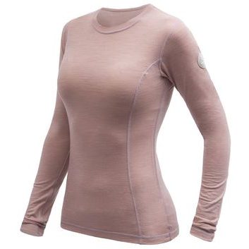 SENSOR MERINO AIR dámské triko dl.rukáv dusty pink