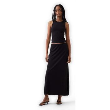 GAP 885160-01 Jersey maxi sukně Černá