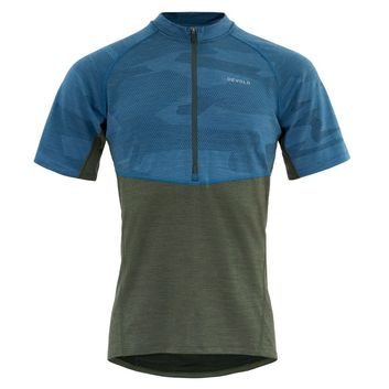 DEVOLD Standal Merino Tee Zip Neck Man, Forest