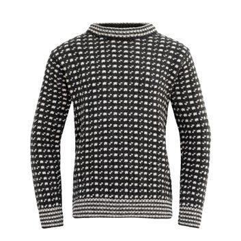 DEVOLD Original Islender Wool Sweater, Anthracite/Offwhite