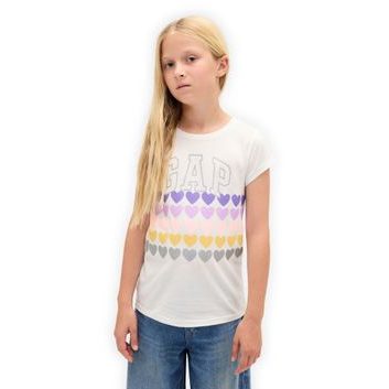 GAP 847937-00 Dětské tričko s logem Bílá
