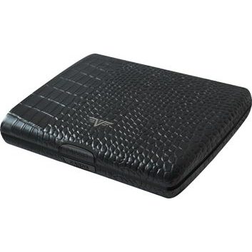 TRU VIRTU Papers & Cards RAY - leather Croco Black