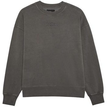 FOX Wordmark Oversized Fleece Crew Pewter