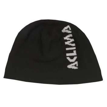 ACLIMA WarmWool Jib Beanie, Unisex Jet Black
