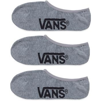 VANS CLASSIC SUPER NO SHOW (9.5-13, 3PK), heather grey