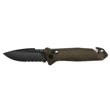 TB OUTDOOR CAC PA6 FV ARMY GREEN HANDLE SERRATED