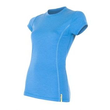 SENSOR MERINO ACTIVE dámské triko kr.rukáv modrá