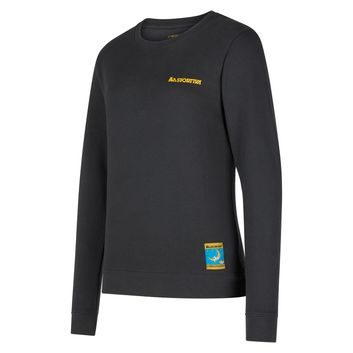 LA SPORTIVA Climbing on the Moon Sweatshirt W Carbon/Giallo