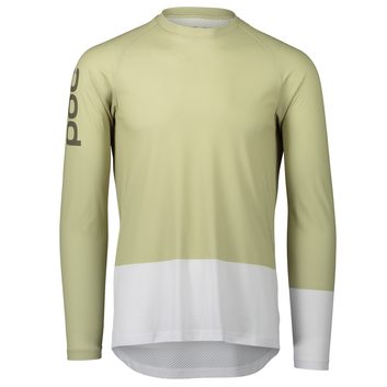 POC MTB Pure LS Jersey Prehnite Green/Hydrogen White