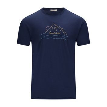 ACLIMA LightWool 140 Tee Sunset M's Navy Blazer