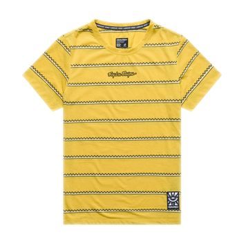 TROY LEE DESIGNS LILIUM RIDE TEE CHECKED OUT BUTTER