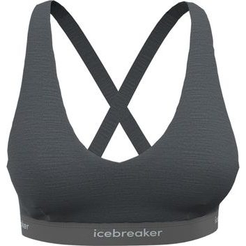 ICEBREAKER W Mer 125 Cool-Lite Sprite Racerback Bra, GRITSTONE HTHR-013