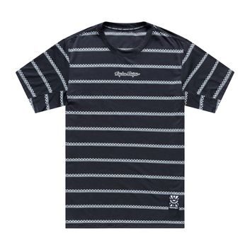 TROY LEE DESIGNS SKYLINE RIDE TEE CHECKED OUT CARBON
