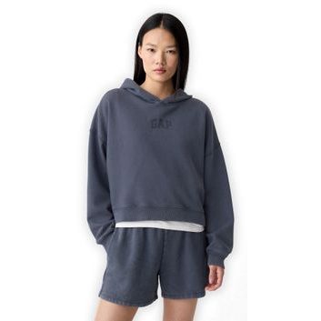 GAP 429497-99 Crop mikina s logem Tmavě modrá