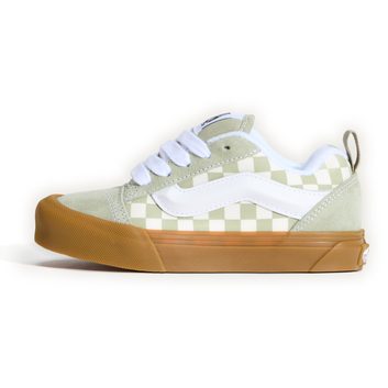 VANS Knu Skool Gum Check Soft Sage