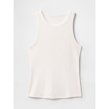 GAP Žebrovaný top Bílá