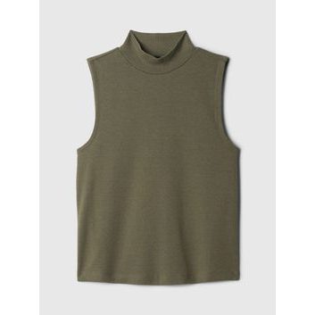 GAP Úpletový top bez rukávů Zelená
