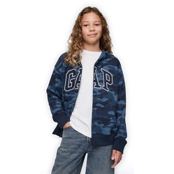 GAP 743966-02 Dětská mikina s logem Tmavě modrá