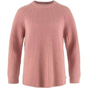 FJÄLLRÄVEN Övik Rib Sweater W Dusty Rose