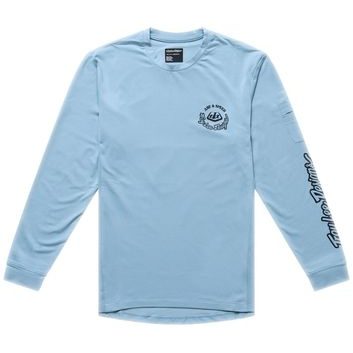 TROY LEE DESIGNS YOUTH RUCKUS RIDE LONG SLEEVE TEE CARBS DAWN BLUE