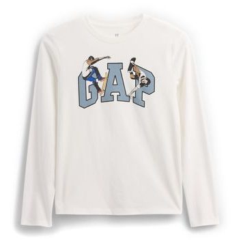 GAP 817485-05 Dětské tričko s logem Bílá