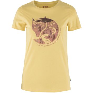 FJÄLLRÄVEN Arctic Fox Print T-shirt W, Mais Yellow