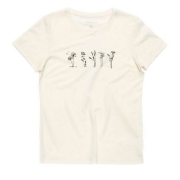 DEVOLD Classic "Flowers" Tee Wmn, White