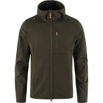 FJÄLLRÄVEN Keb Fleece Hoodie M Deep Forest