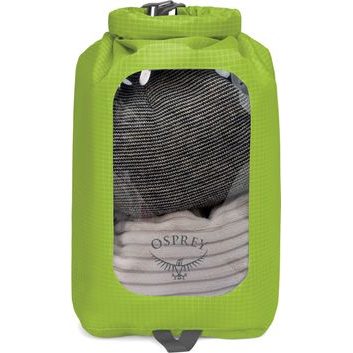 OSPREY DRY SACK 6 W/WINDOW, limon green