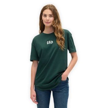 GAP 407990-08 Bavlněné tričko s logem Zelená